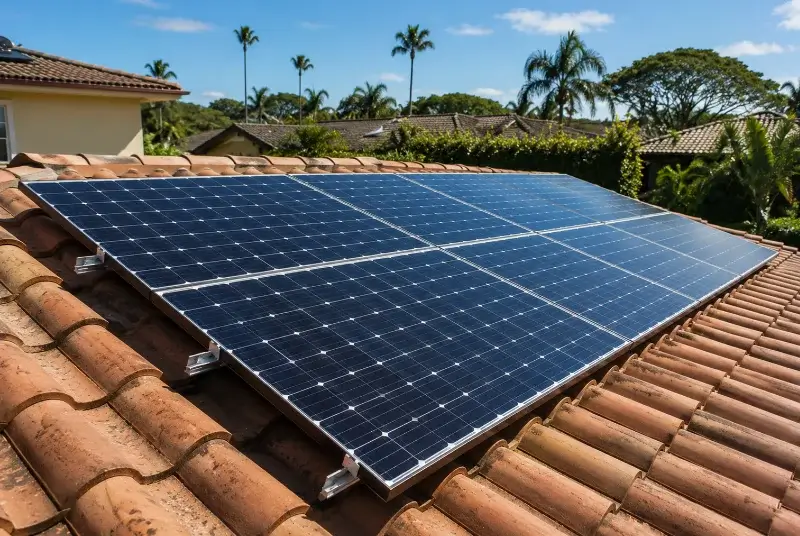 Installation de panneaux solaires à la Chapelle-Faucher